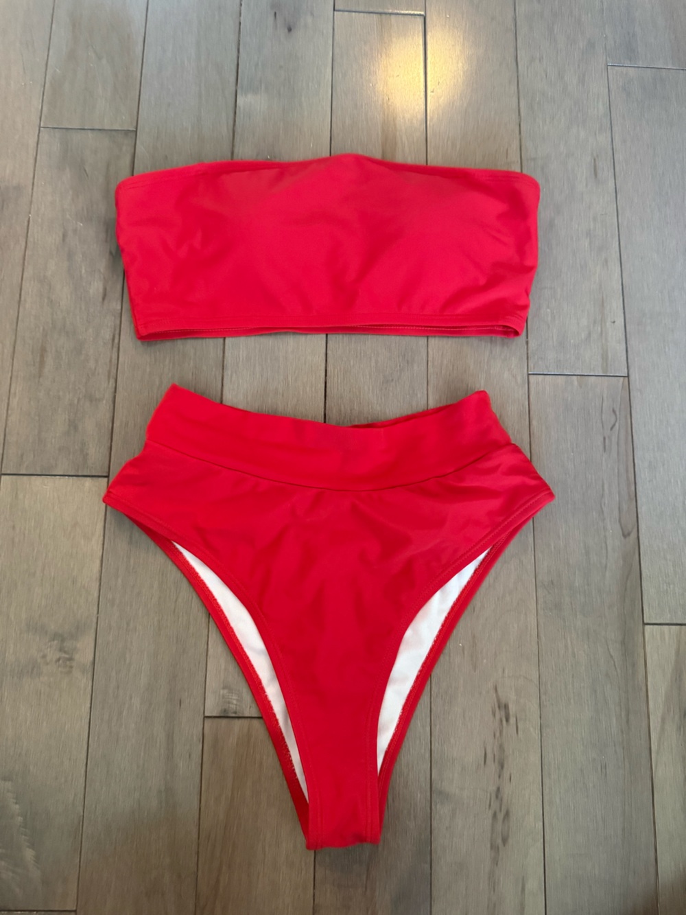 Red Bikini Set - Vibrant Solid Swimwear